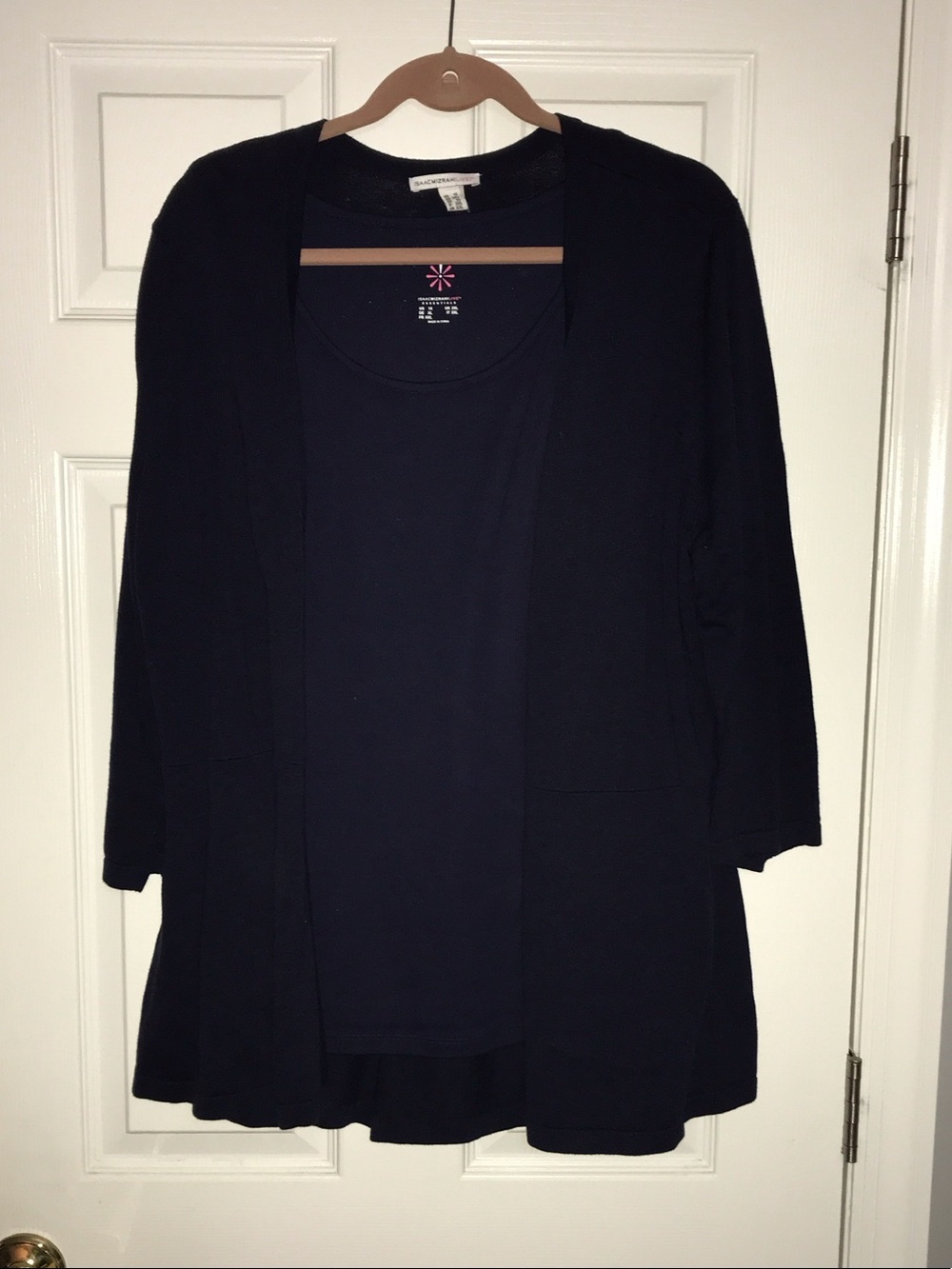 Isaac Mizrahi Navy Two-Piece Layering Set